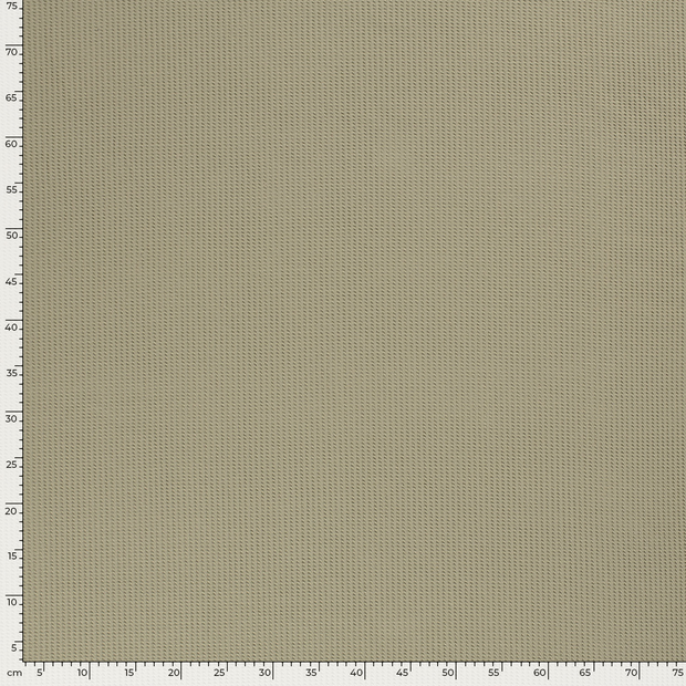 Gauffré Jersey tissu Unicolore Vert Olive