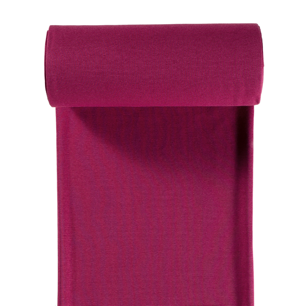 Bord Cote Fil Teint tissu Fuchsia 