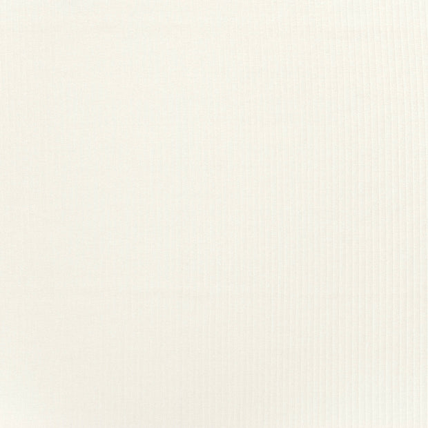 Rib Jersey stof Gebroken wit zacht 