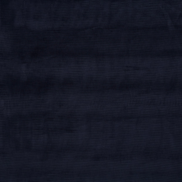 Nicky Velours Rib fabric Navy matte 