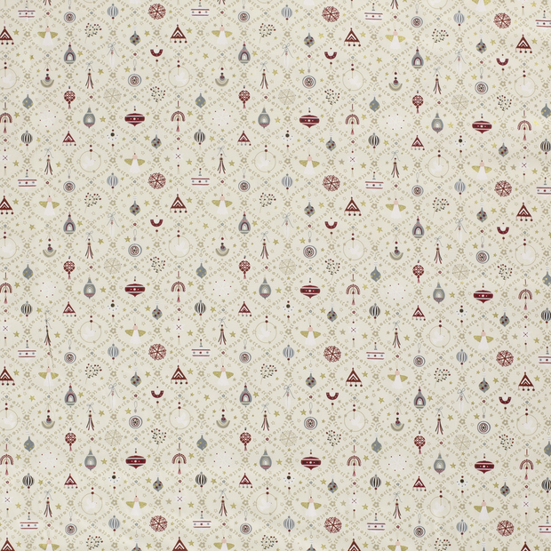 Cotton Poplin fabric Off White 