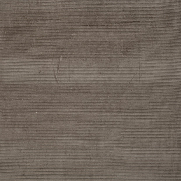 Nicky Velours Rib fabric Taupe Grey matte 
