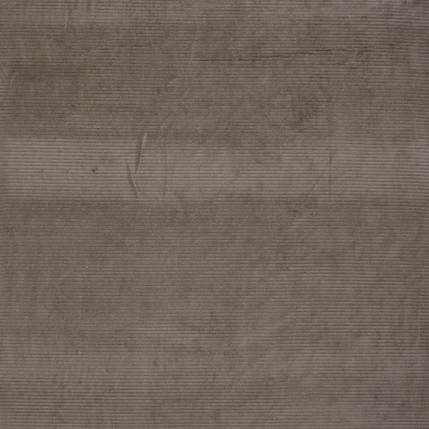 Nicky Velours Rib tissu Gris taupe mat 