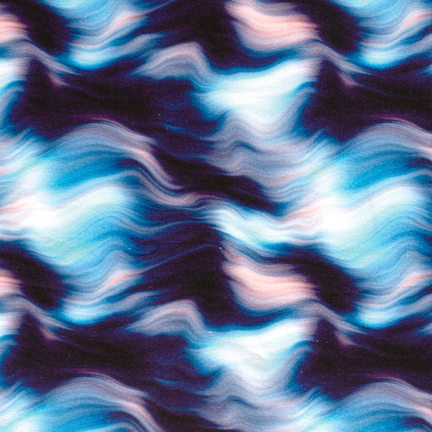Jogging fabric Abstract Aqua