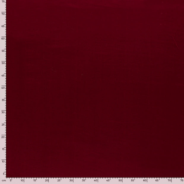 Satin Duchesse fabric Unicolour Bordeaux