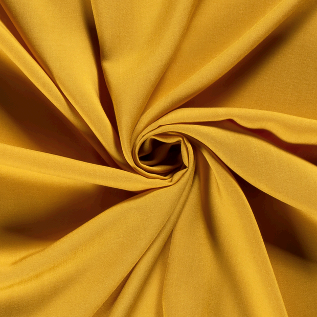 Viscose Poplin fabric Unicolour Oker