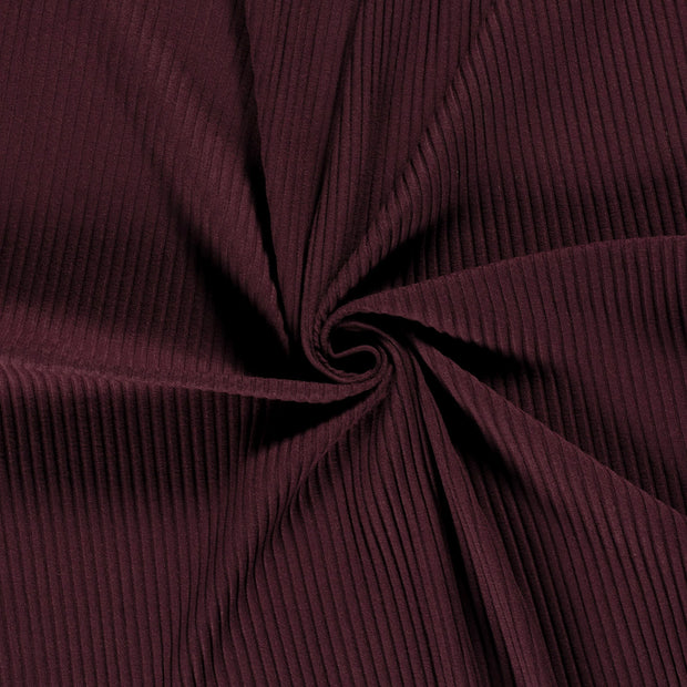 Rib Jersey tissu Bordeaux 