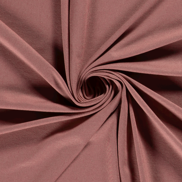 Jersey de Viscose tissu Unicolore Vieux rose