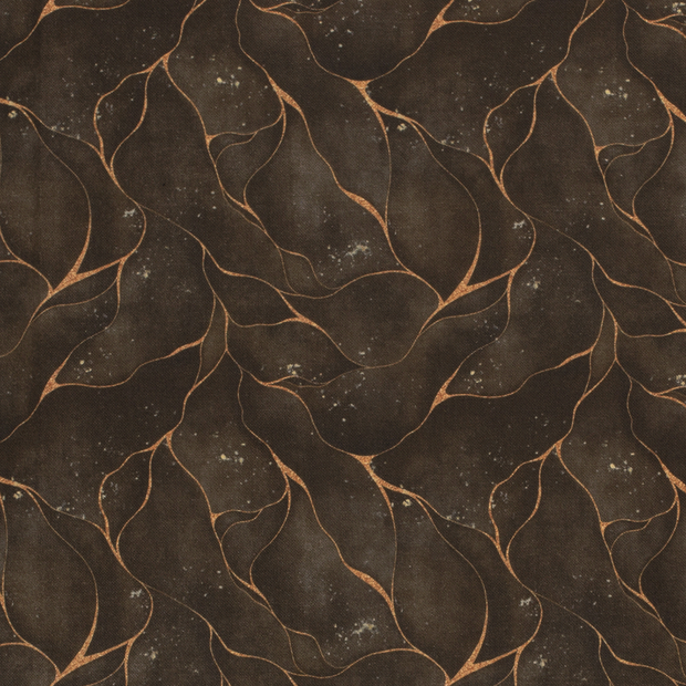 Panama BCI Cotton fabric Abstract Brown