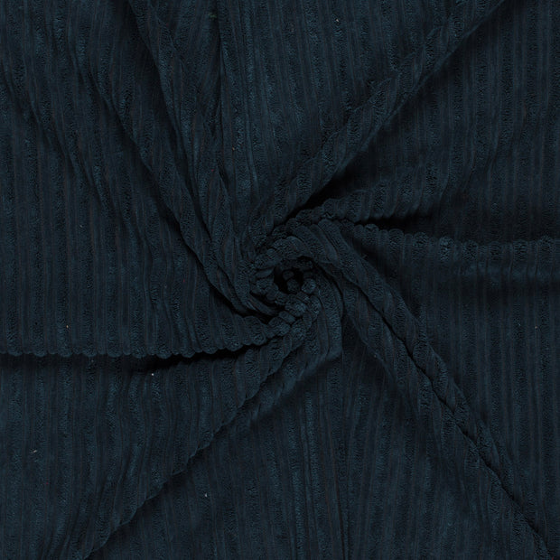 Velours Côtelé 4.5w tissu Bleu Marine brossé 