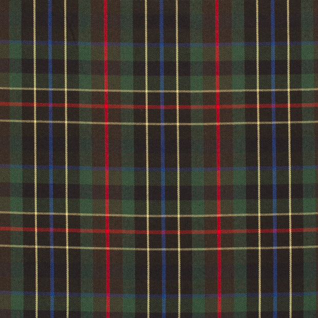 Gabardine fabric Checks Dark Green