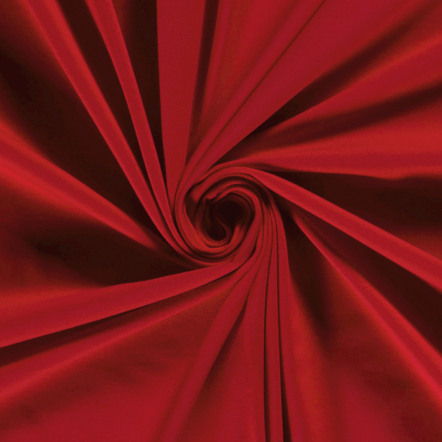 Cotton Jersey fabric Unicolour Red