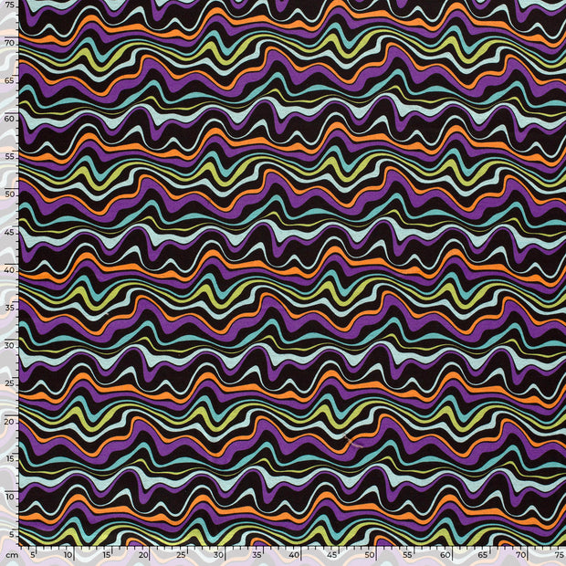 Alphen Fleece fabric Abstract printed 