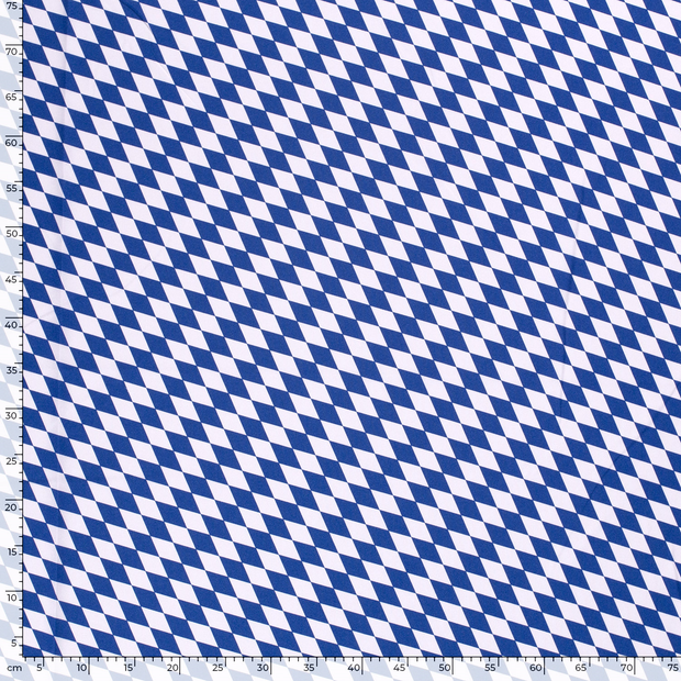 Power Stretch fabric Checks Aqua