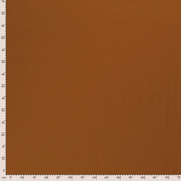 Jersey de Coton tissu Unicolore Caramel