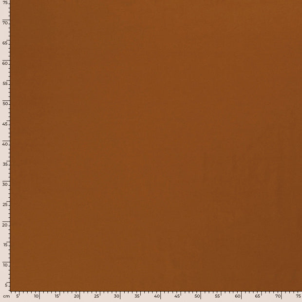 Cotton Jersey fabric Unicolour Caramel