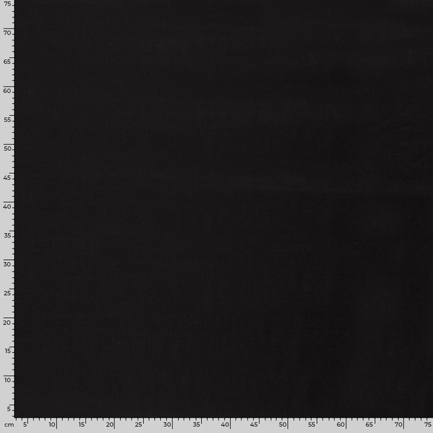 Voile fabric Unicolour Black