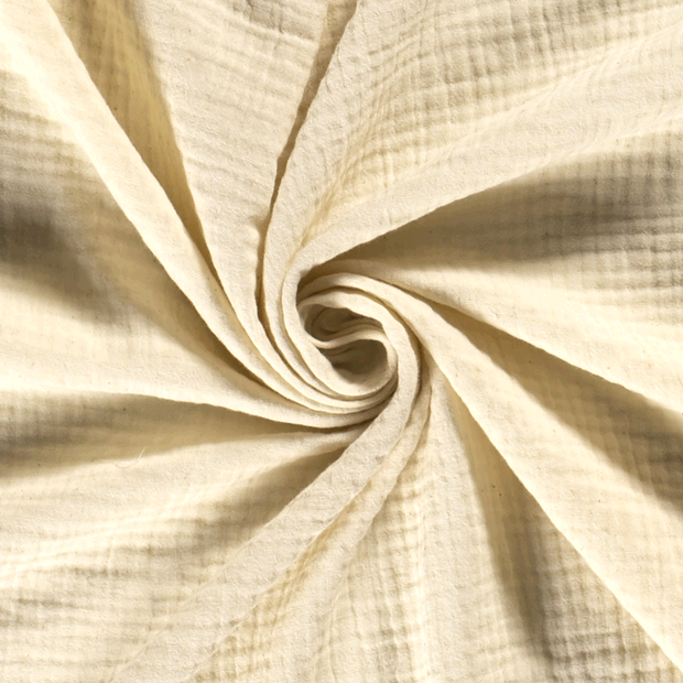 Muslin fabric Unicolour Ivory