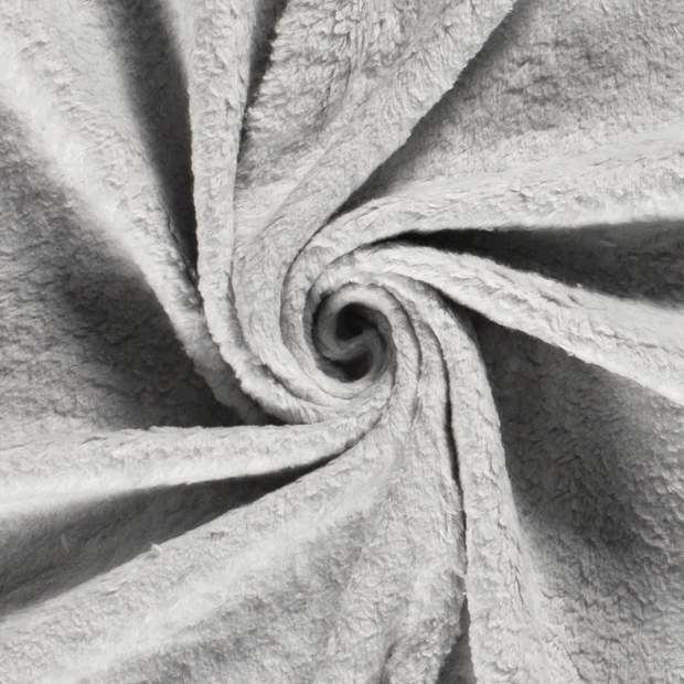 Teddy fabric Unicolour Light Grey