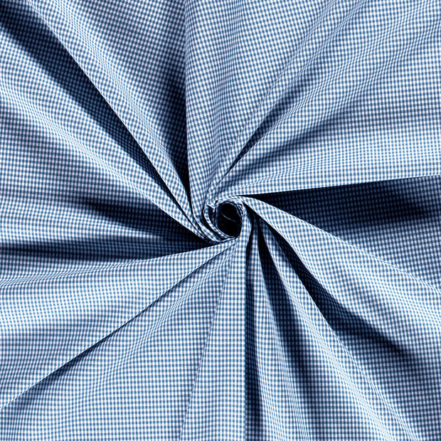 Cotton Poplin Yarn Dyed fabric Indigo 