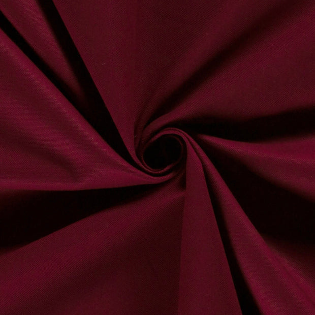 Canvas fabric Unicolour Wine red