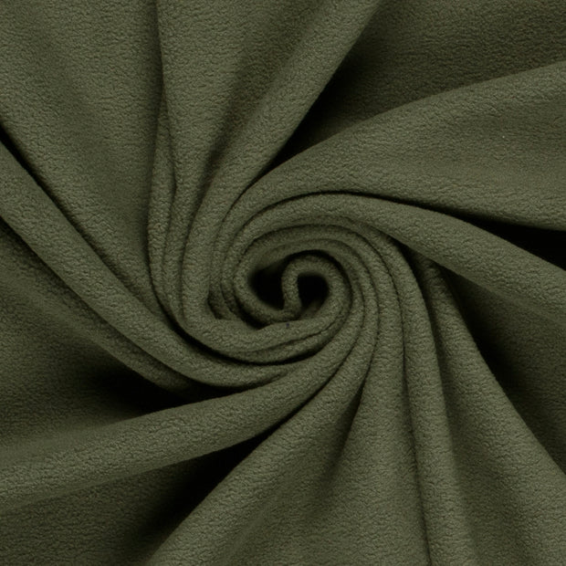 Microfleece tela Unicolor Verde caqui