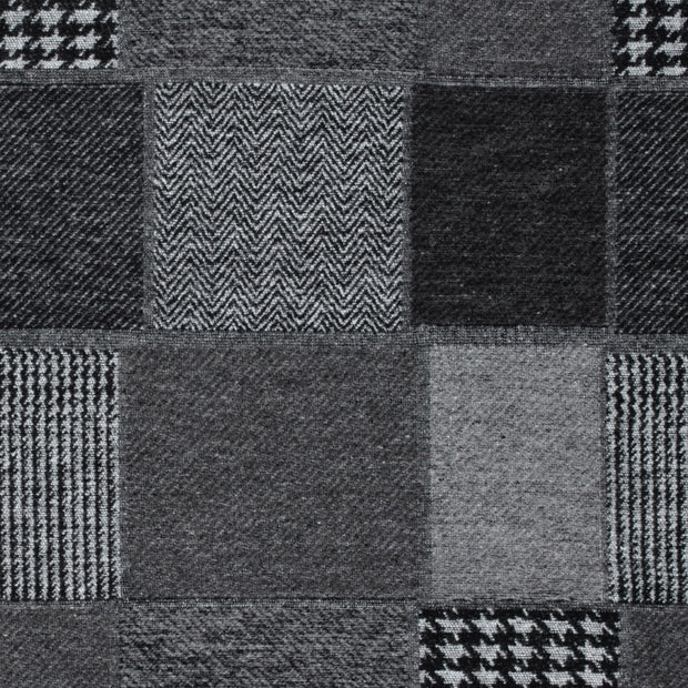 Jacquard fabric Checks Dark Grey