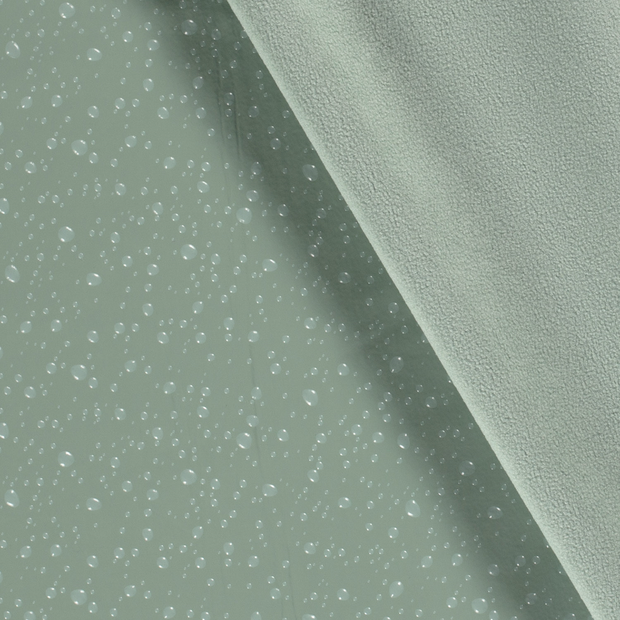 Softshell fabric Spots Dark Mint