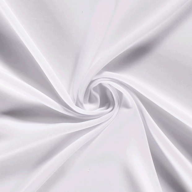 Viscose Poplin fabric Unicolour Optical White